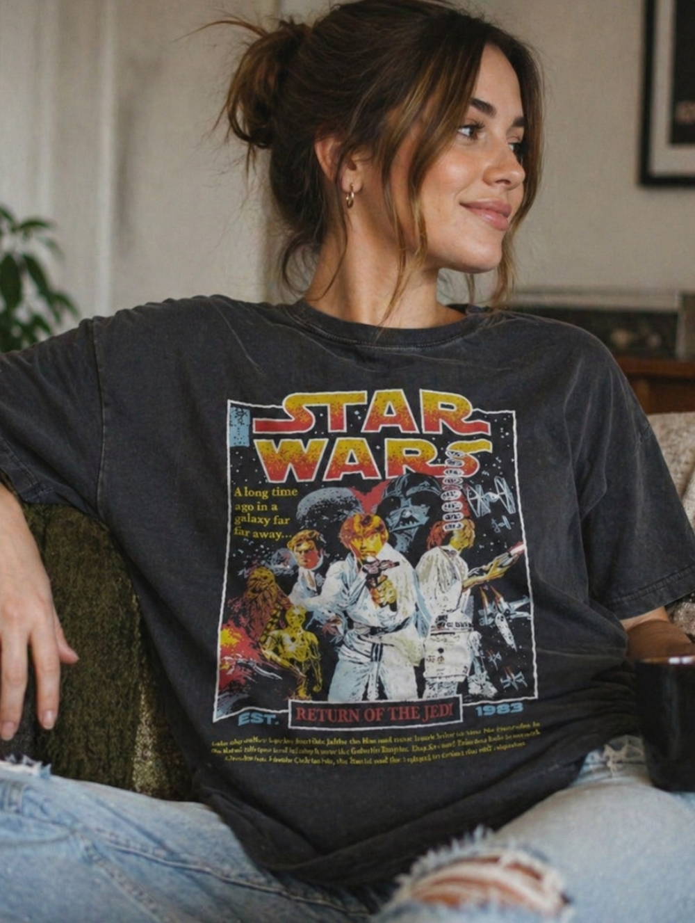 NWT Star Wars retro style graphic tee (Unisex)